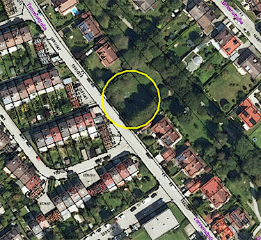 Lageplan Streuobstwiese in der Tannenstraße